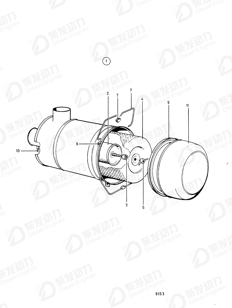 volvo penta Brace 6642070 Drawing volvo penta Brace 6642070 Drawing